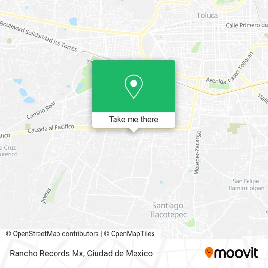 Rancho Records Mx map
