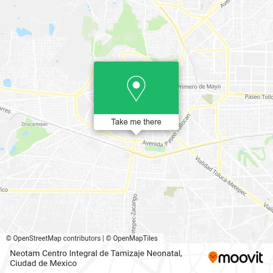 Neotam Centro Integral de Tamizaje Neonatal map