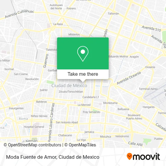 Moda Fuente de Amor map