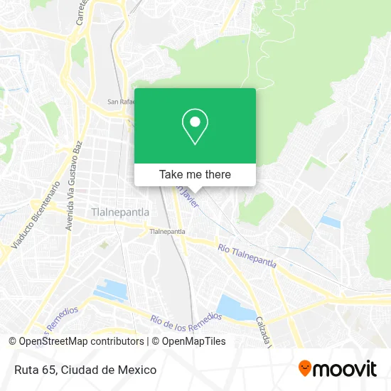 Ruta 65 map
