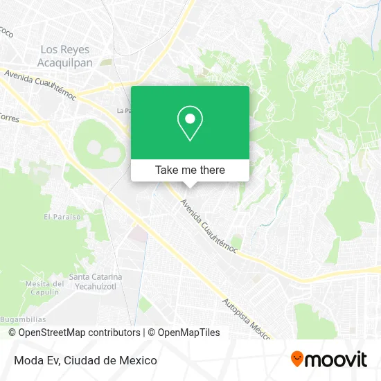 Moda Ev map