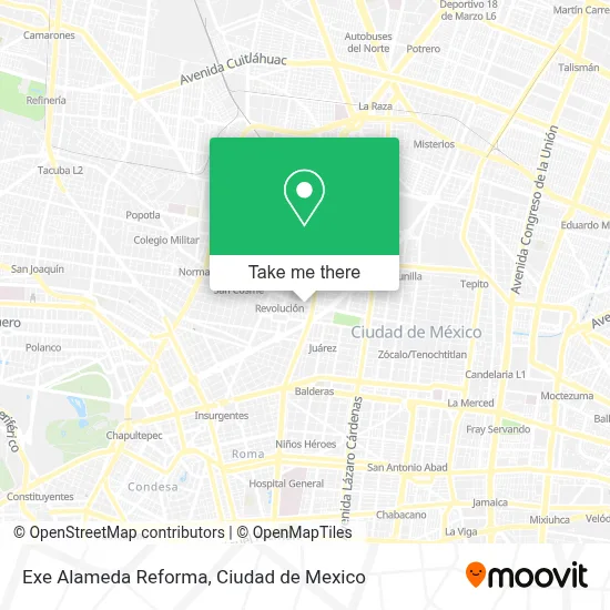 Exe Alameda Reforma map