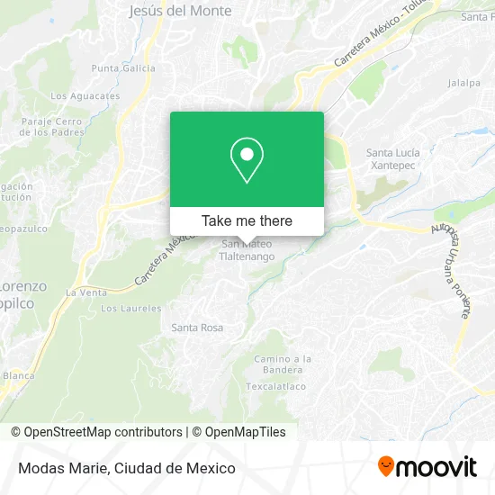 Modas Marie map