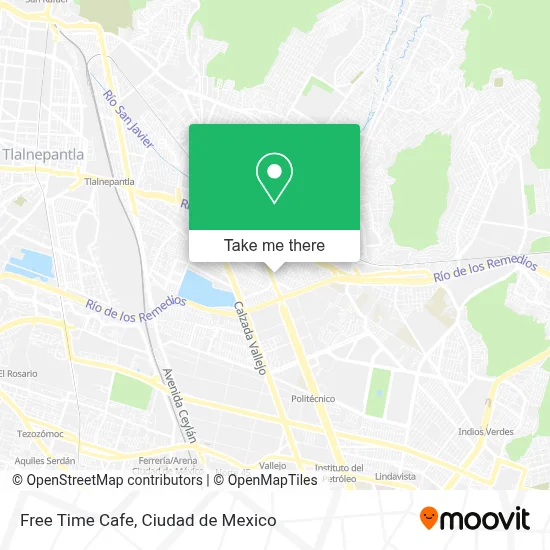 Free Time Cafe map