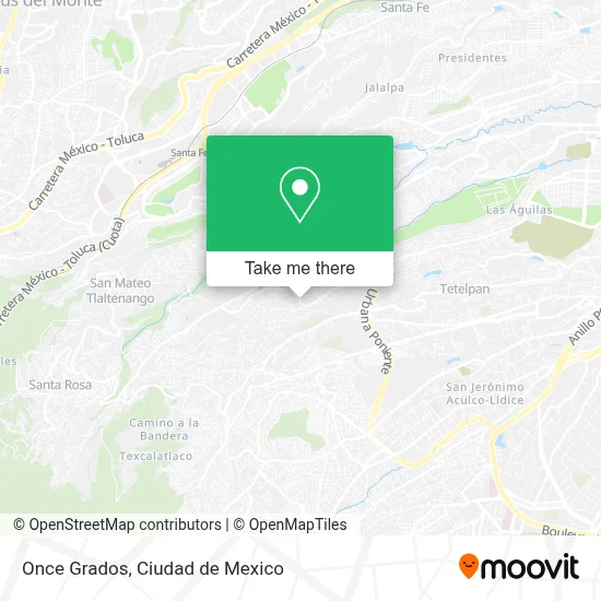 Once Grados map