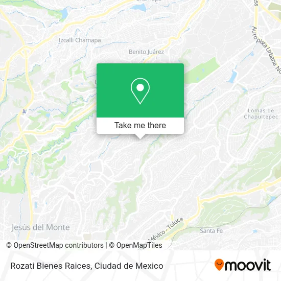 Rozati Bienes Raices map