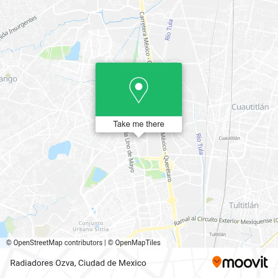 Radiadores Ozva map