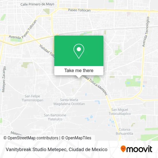 Vanitybreak Studio Metepec map
