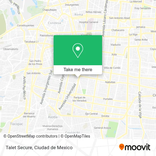 Talet Secure map