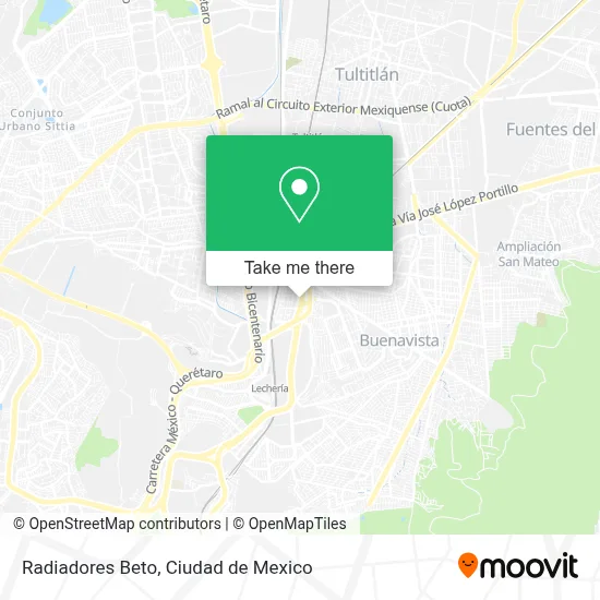 Radiadores Beto map