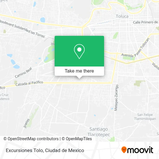 Excursiones Tolo map