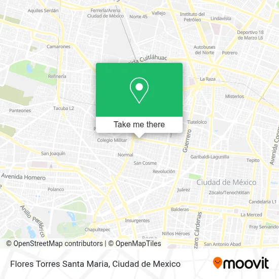 Flores Torres Santa Maria map