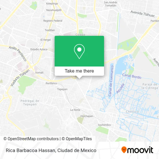 Rica Barbacoa Hassan map