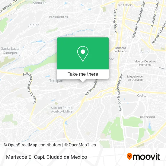 Mariscos El Capi map