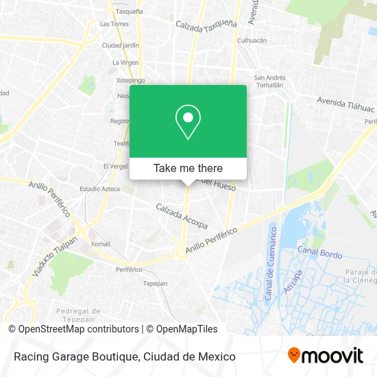 Racing Garage Boutique map