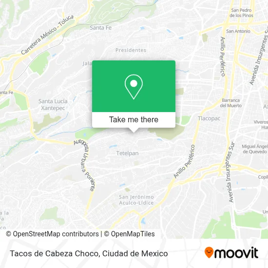 Tacos de Cabeza Choco map