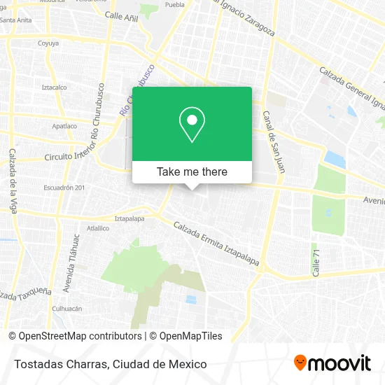 Tostadas Charras map