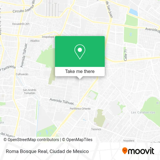 Roma Bosque Real map