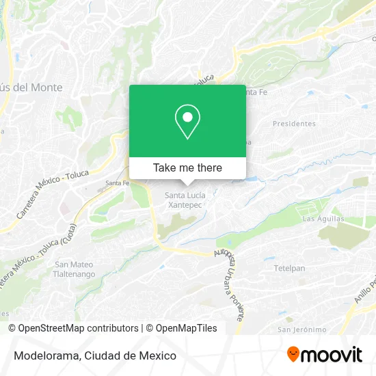 Modelorama map
