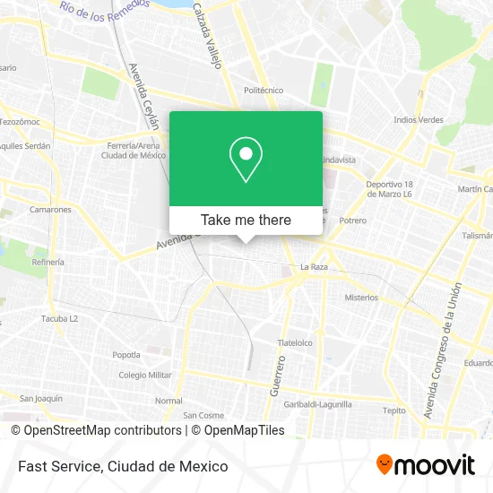 Fast Service map