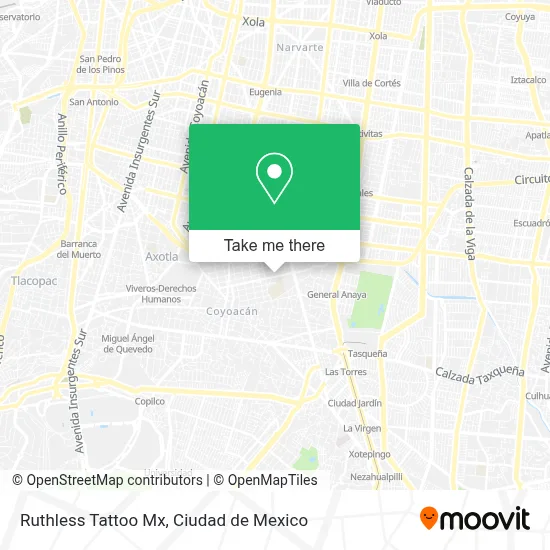Ruthless Tattoo Mx map