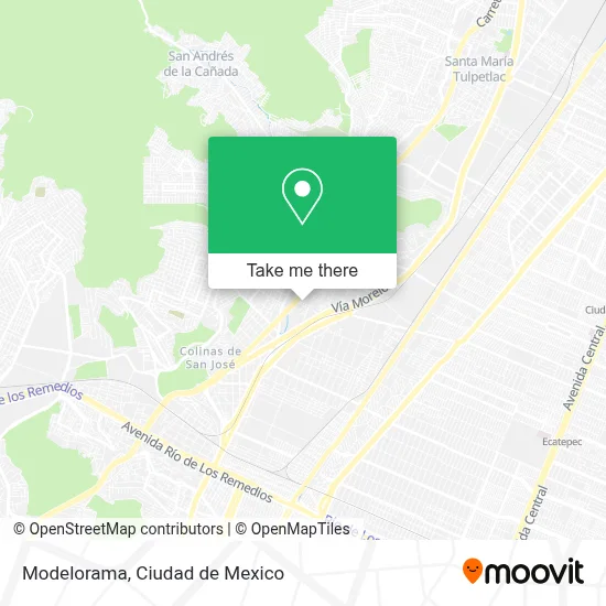 Modelorama map