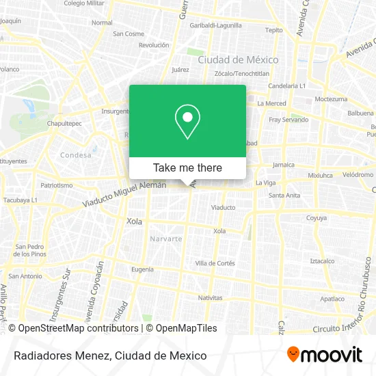 Radiadores Menez map