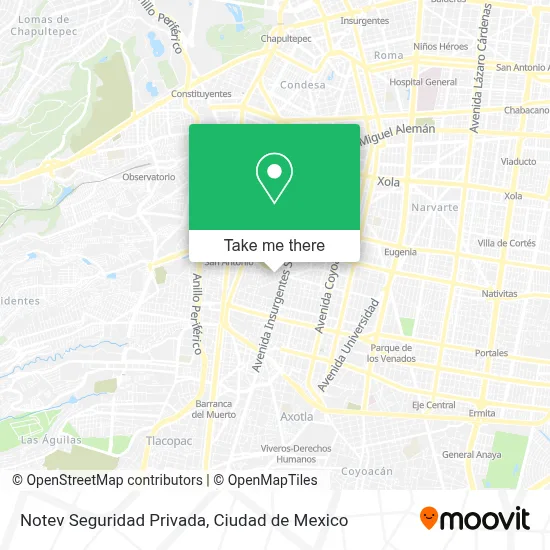 Notev Seguridad Privada map