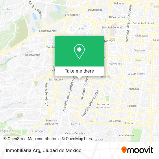 Inmobiliaria Arg map