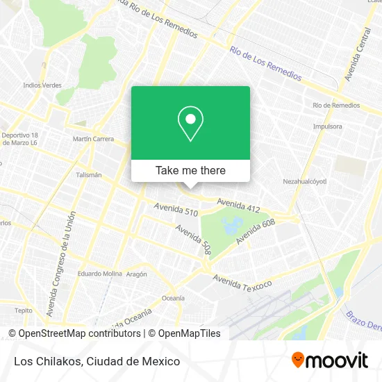 Los Chilakos map