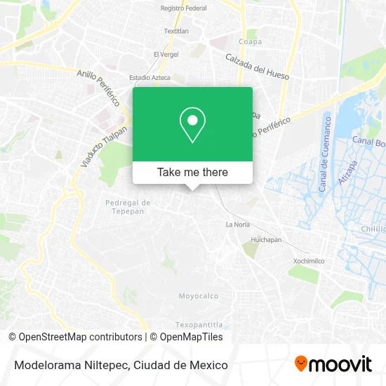 Modelorama Niltepec map