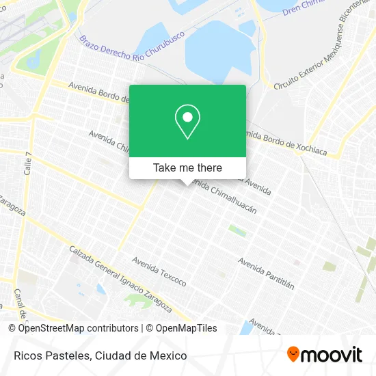 Ricos Pasteles map