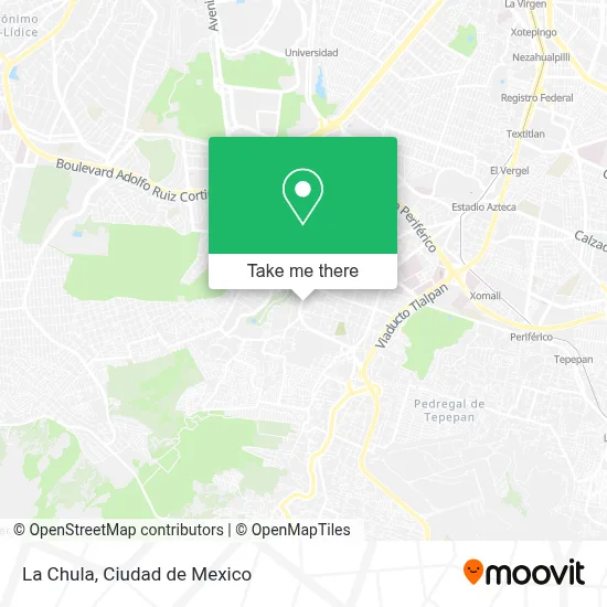 La Chula map