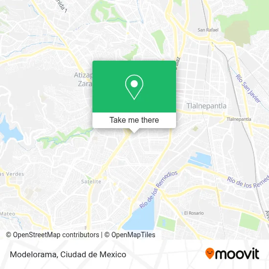 Modelorama map