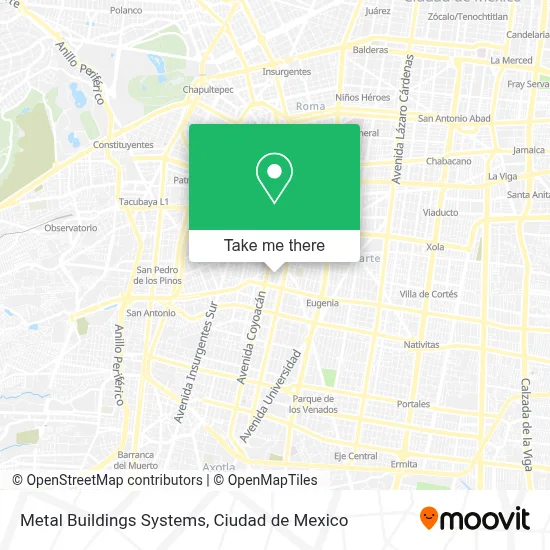 Metal Buildings Systems map