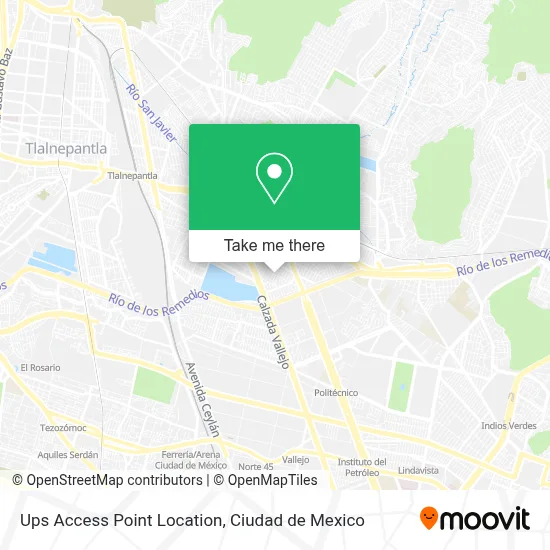 Ups Access Point Location map