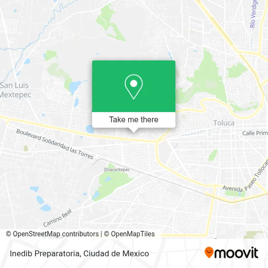 Inedib Preparatoria map