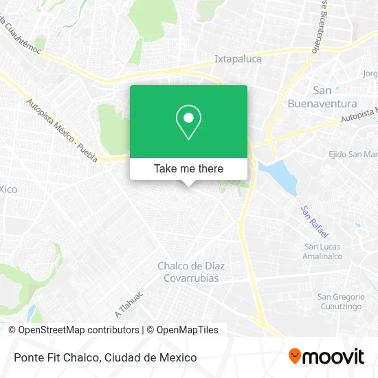 Ponte Fit Chalco map