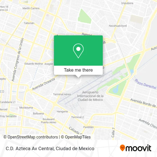 C.D. Azteca Av Central map