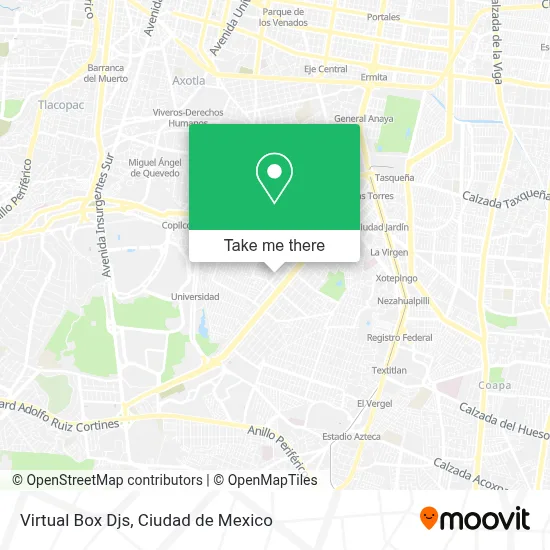 Virtual Box Djs map
