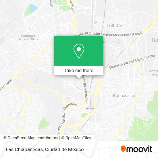 Las Chiapanecas map