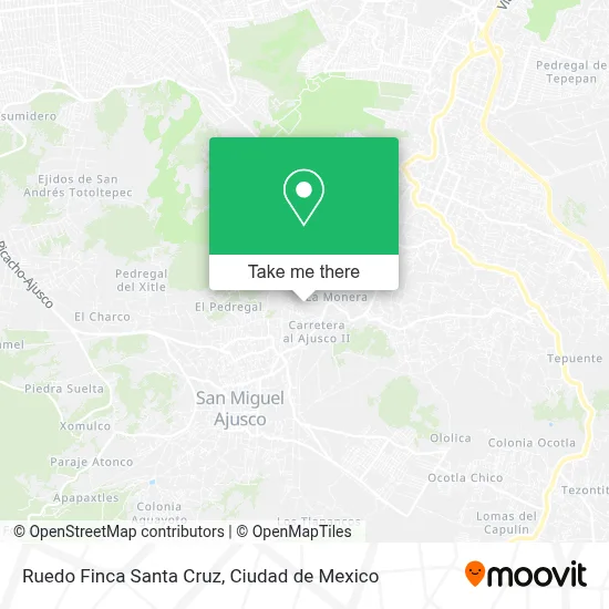 Ruedo Finca Santa Cruz map