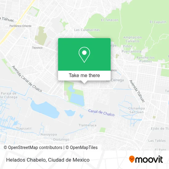 Helados Chabelo map