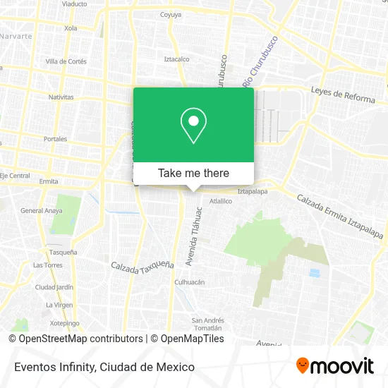 Eventos Infinity map