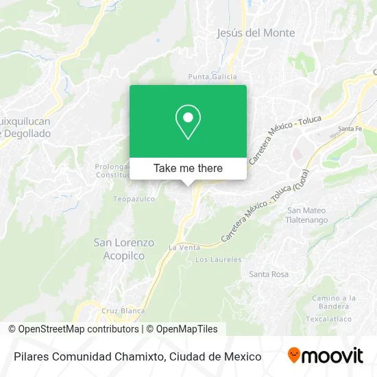 Pilares Comunidad Chamixto map