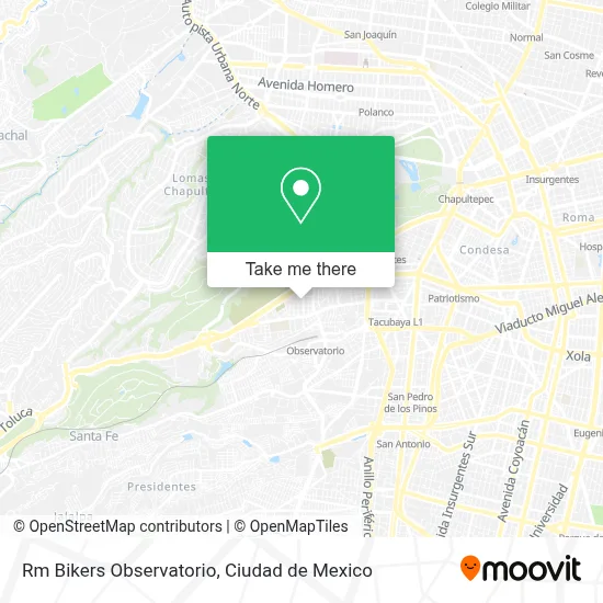 Rm Bikers Observatorio map