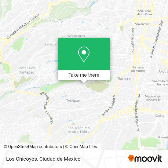 Los Chicoyos map