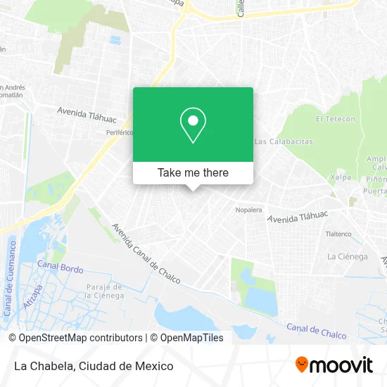 La Chabela map