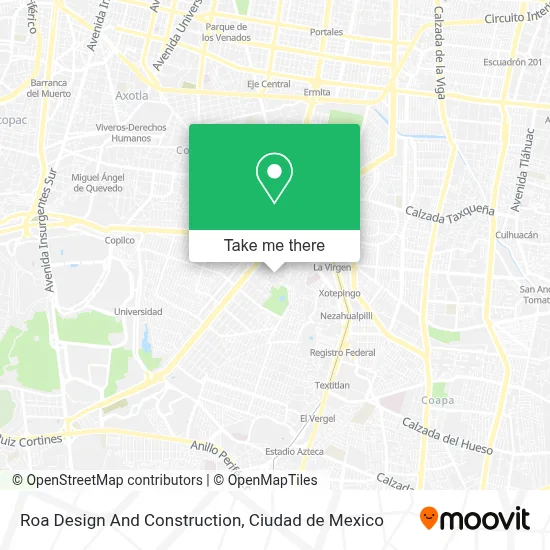 Roa Design And Construction map