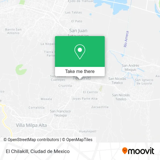 El Chilakill map